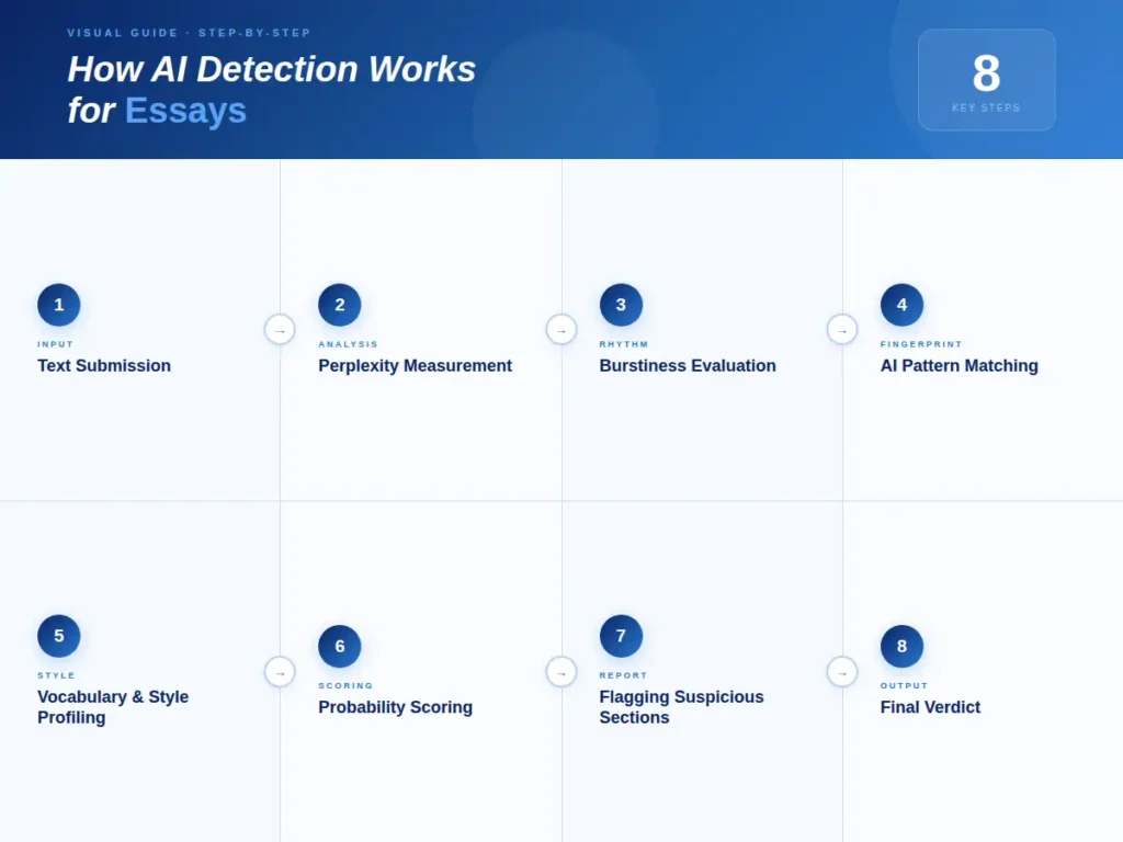 How AI Detection Works in Essays - Infographics